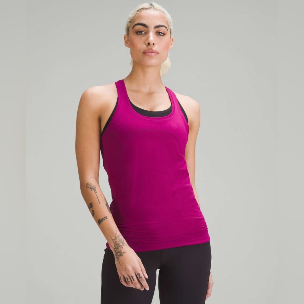 Lululemon Swiftly Tech Racerback Tank Top 2.0 in size 10 in Magenta Purple
